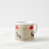 Dekhoorn en hartballonnen espresso kop (Voorkant rechts)