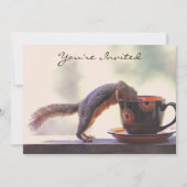 Dekhoorn en koffiebeker kaart (Voorkant)