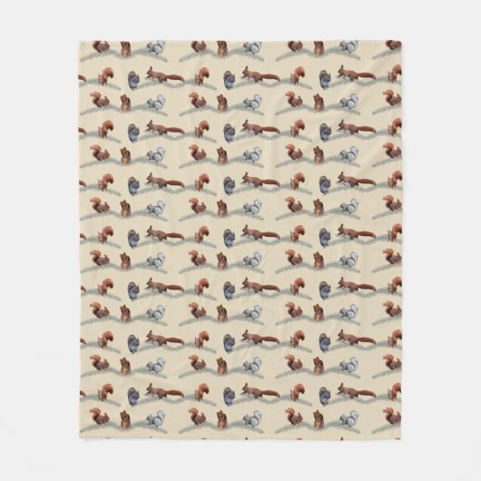 Dekhoorn Frenzy Fleece Blanket (crème) (Voorkant)