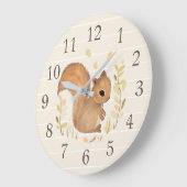 Dekhoorn wandklok grote klok (Hoek)