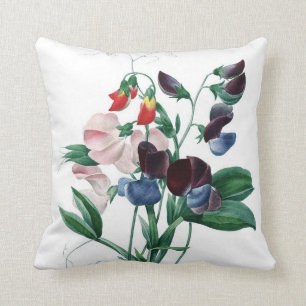 Dekke pea-kleurige bloemen Redoute Kussen