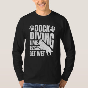 Dekken Duiktijd om natte waterhondensport te krijg T-shirt