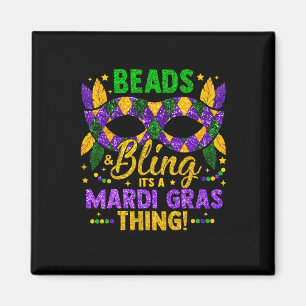 Dekken en lenen Het is een mardi gras-mannetje. Magneet