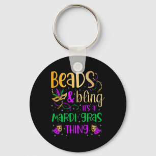 Dekken en lenen Het is een mardi gras-mannetje. Sleutelhanger