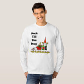 Dekken tot je schamele kersttwittertje laat vallen t-shirt (Voorkant volledig)