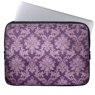 Dekking en Paarse modderdamplaptophoes Laptop Sleeve