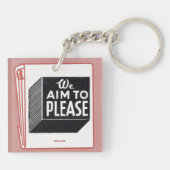 dekking in het matchbook We streven ernaar Sleutelhanger (Achterkant)