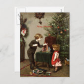 Dekking kerstkaart feestdagenkaart (Voorkant / Achterkant)