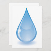 Dekking van het afluisteren van water kaart (Voorkant / Achterkant)