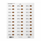 Dekking voor kerstmis gedecorbeerd etiket (Full Sheet)