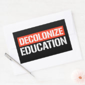 Dekoloniseren Onderwijs Rechthoekige Sticker (Envelop)