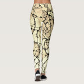 Dekoratives Doodle Muster Leggings (Achterkant)