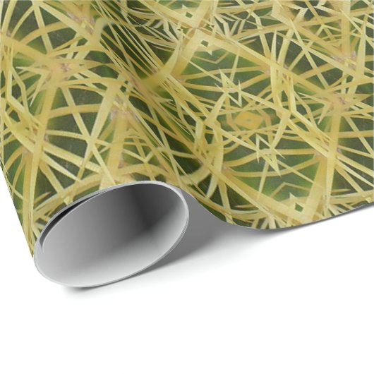 Deksel Cactus Emerging Pattern Wrapping Paper Cadeaupapier (Rol Hoek)
