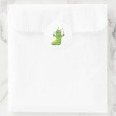 Deksel met spoon en vork ronde sticker (Tas)