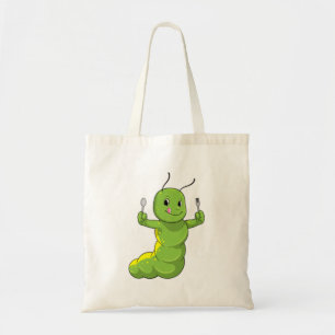 Deksel met spoon en vork tote bag