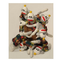 Deksel van het poster van apen