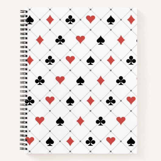 Deksel van kaartenpatroon notitieboek (Voorkant)