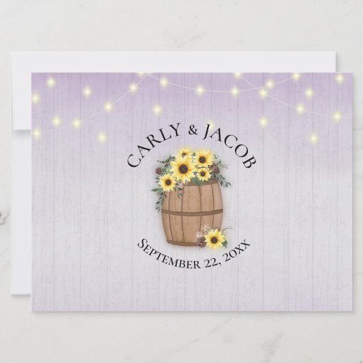 Deksel van zonnebloemen Gastteken (Achterkant)