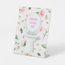 Deksel vóór flushing - Zelfstandige teken