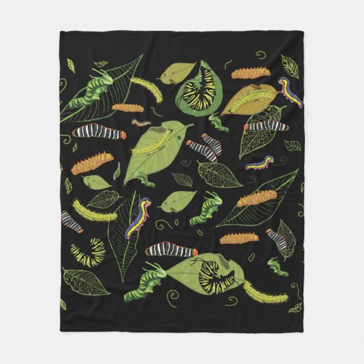 Dekselaar en bladeren, prachtige tuinkunst fleece deken (Voorkant)