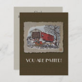 Dekte brug & Sleigh Kaart (Voorkant / Achterkant)