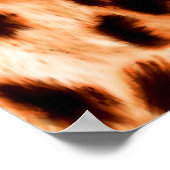 Dektextuur van bladafdrukken poster (Hoek)