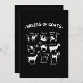 Dekvloeren van geitengeitengeit save the date (Voorkant / Achterkant)