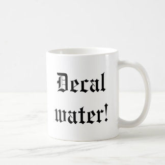 Dekwater, mok koffie