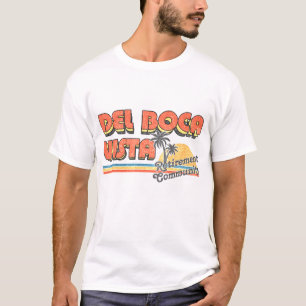 Del Boca Vista Vervaagd Stijl 90s Design T-shirt