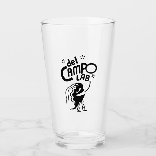 del Campo Lab Micro Guy Pint Glass Glas (Voorkant)