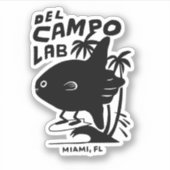 del Campo Lab Surfen Mola Sticker (Voorkant)