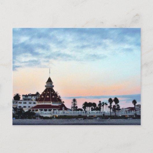 Del Coronado Sunset Briefkaart (Voorkant)