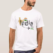 DEL Delhi luchthavencode T Shirt (Voorkant)