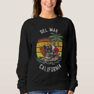 Del Mar Beach California Palms Skull Surf Sunset V Trui