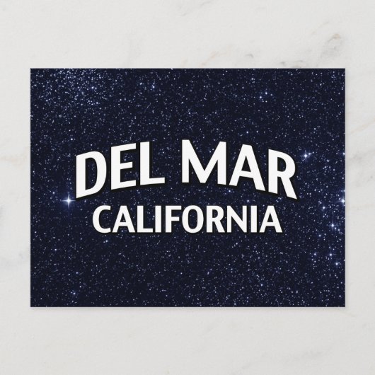 Del Mar California Briefkaart (Voorkant)