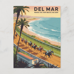Del Mar California Briefkaart