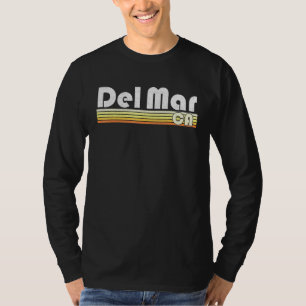 Del Mar California Retro Style City  Pride T-shirt
