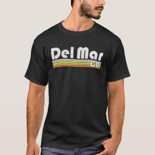 Del Mar California Retro Style City  Pride T-shirt