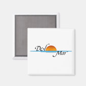 Del Mar Sunset Magnet Magneet (Voorkant / Achterkant)