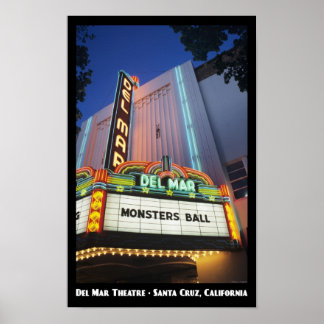 Del Mar Theater, Père Noël Cruz 11x17 Poster