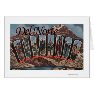 Del Norte, Colorado - Grote letterscènes