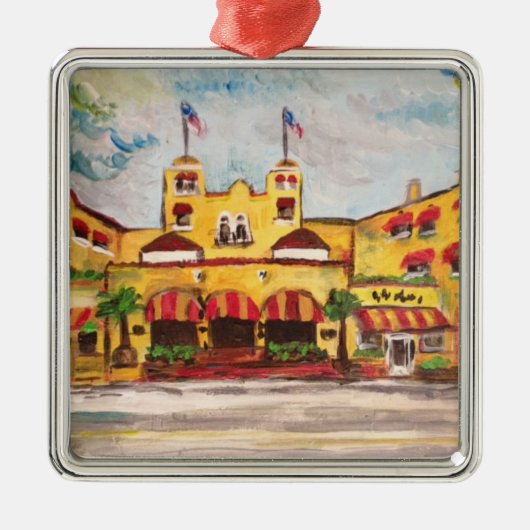 Del Ray Florida Colony Hotel Schilderij Ornament (Voorkant)