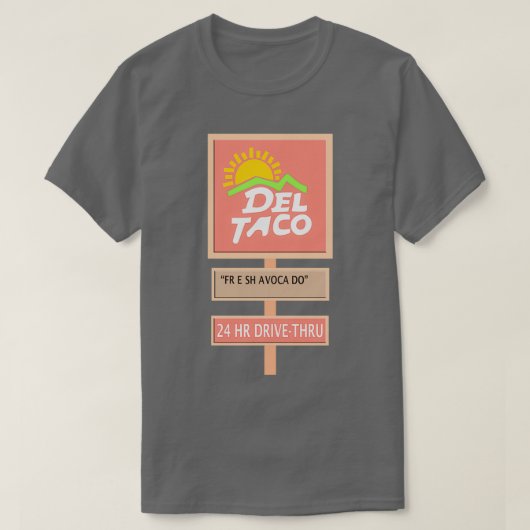 DEL TACO FRESH AVOCADO T-SHIRT (Design voorkant)