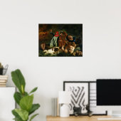 Delacroix - De boot van Dante Poster (Thuiskantoor)