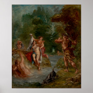 Delacroix - Four Seasons Summer Diana verrast B... Poster