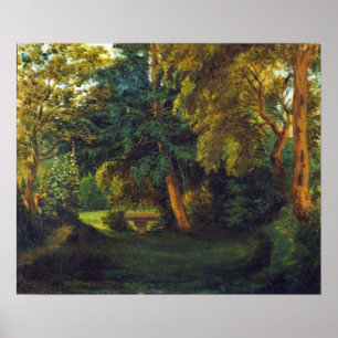 Delacroix - George Sand's Garden bij Nohant Poster