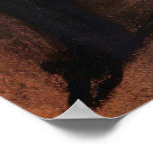 Delacroix - portret van Paganini Poster (Hoek)