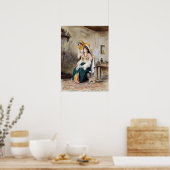 Delacroix - Saada vrouw van Abraham Ben Chimol en  Poster (Keuken)