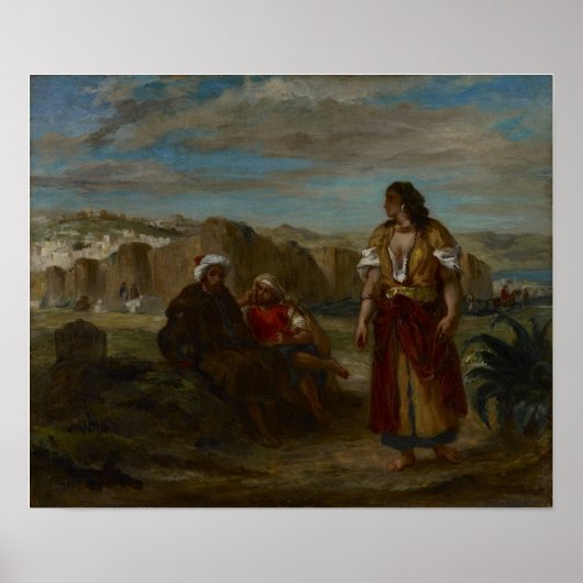 Delacroix - Tangier-Uitzicht Poster (Voorkant)