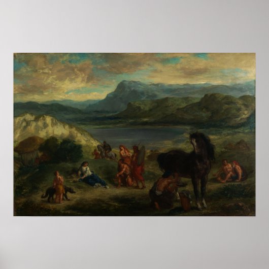 Delacroix - zie Scythians 1859 Poster (Voorkant)